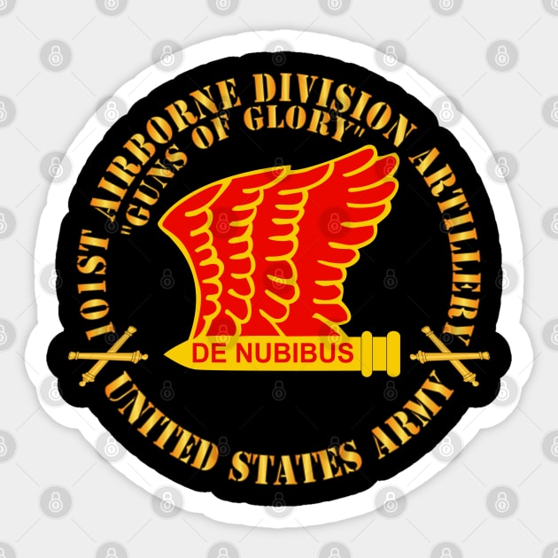 101st Airborne Division Artillery (DIVARTY) - DUI  w FA Sep  X 300 Sticker by twix123844